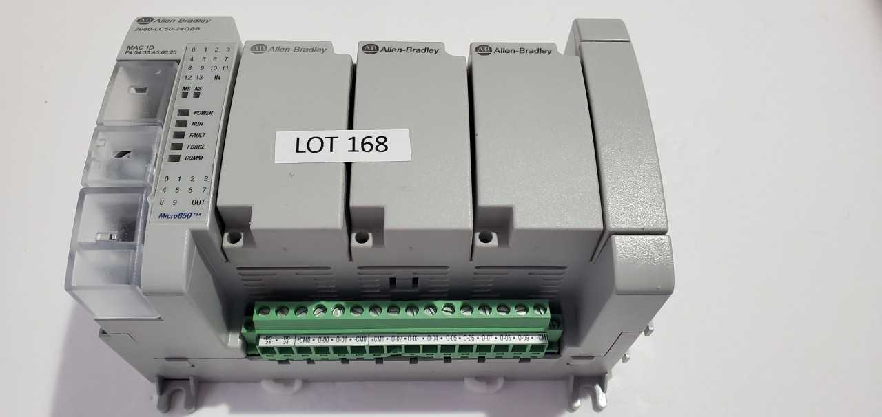 Allen Bradley Micro 850  2080-LC50-24QBB PLC - AUTOMATION & CONTROLS
