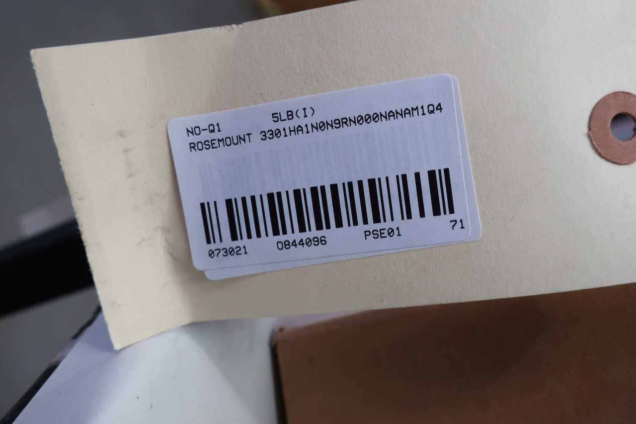 ROSEMOUNT 3301HA1N0N9RN0000NANAM1Q4 RADAR LEVEL TRANSMITTER - INSTRUMENTATION