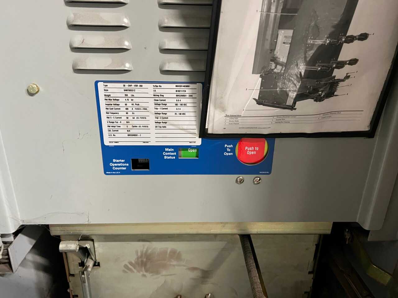 6x Eaton VR/VSR series vacuum breakers/starters - CIRCUIT BREAKERS