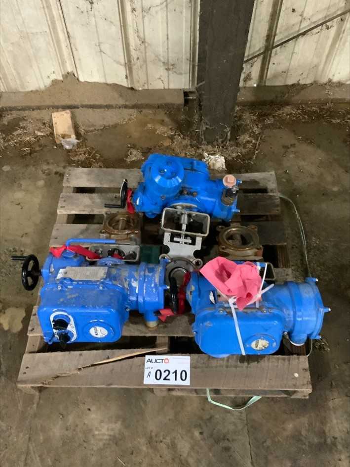Rotork Actuator Q100FA07 w/3" Butterfly Valve QTY 3 - ELECTRIC VALVE ACTUATORS