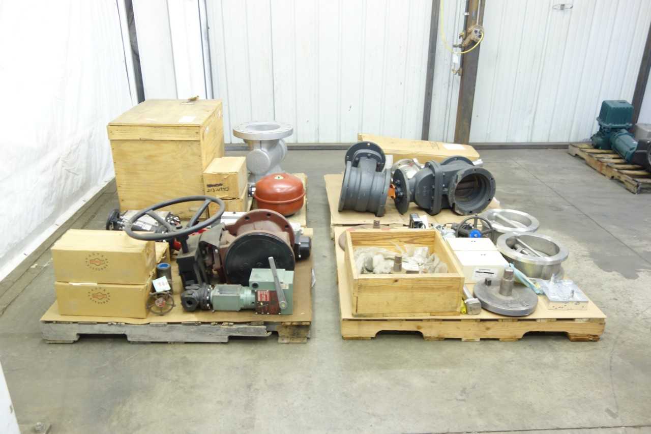 4 PALLETS OF ASSORTED VALVES AND REPLACEMENT PARTS - VALVES