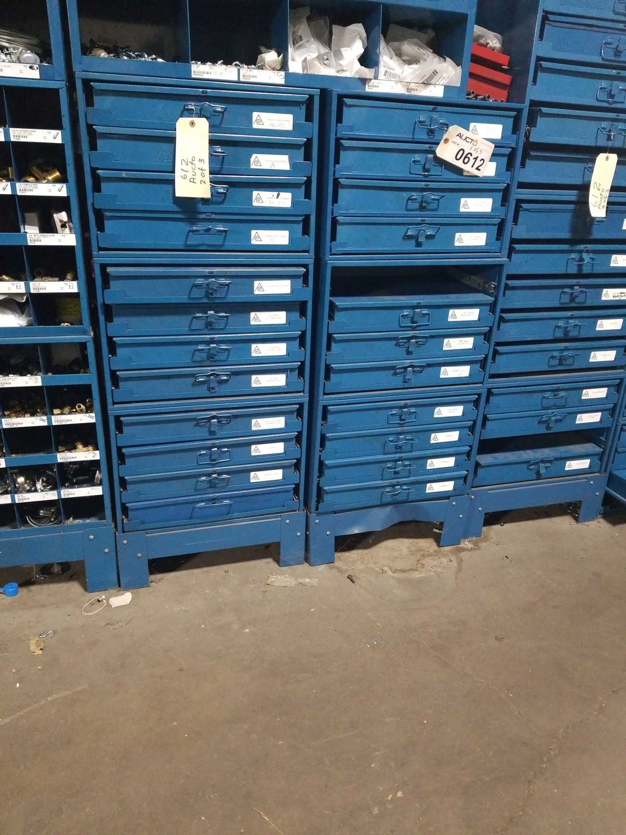 3 BARNES GROUP SLIDE TOOL BOXES WITH CONTENTS - MISCELLANEOUS