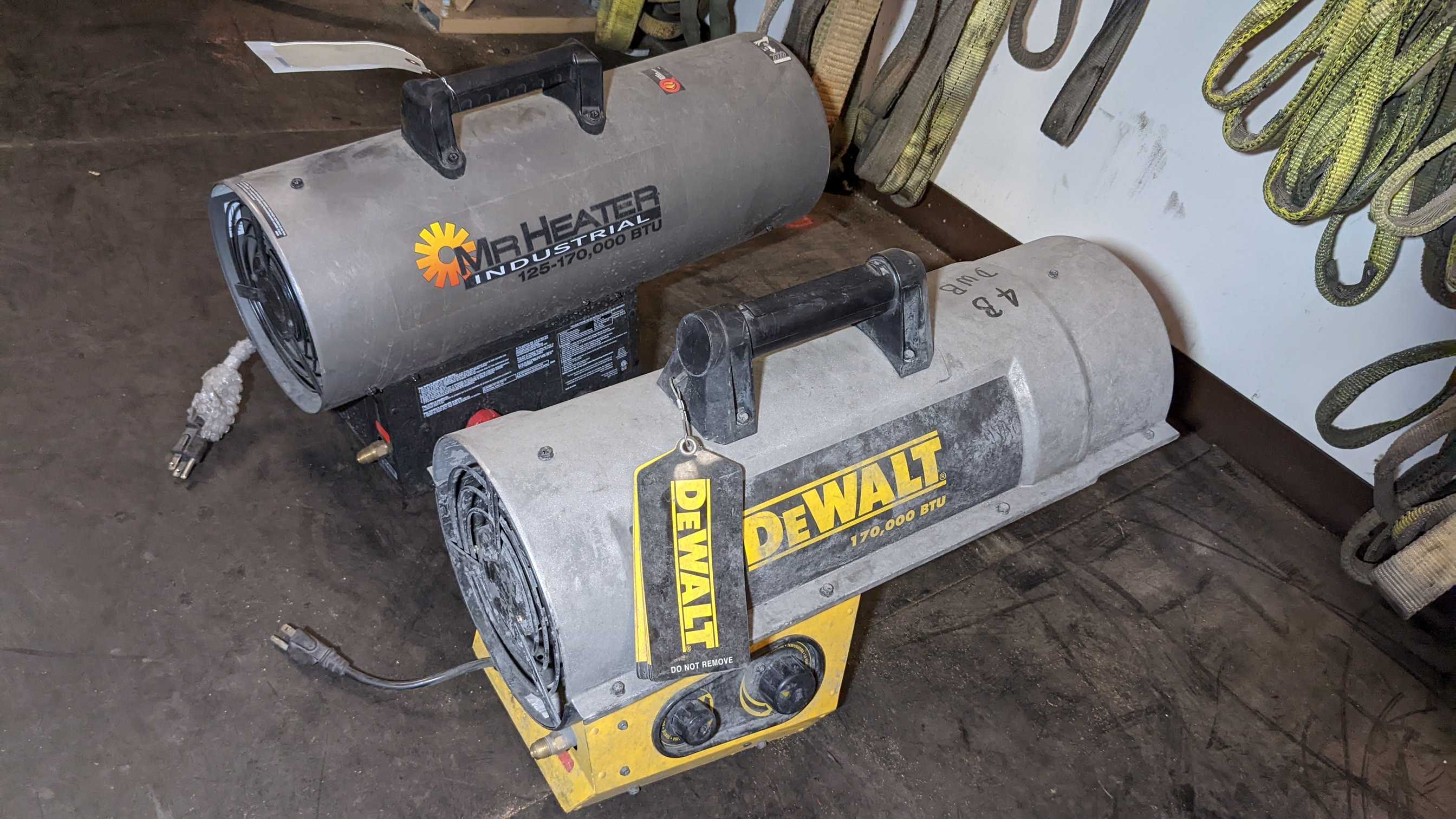 LOT OF 2 HEATERS - INDUSTRIAL PARTS LOT OF 2 HEATERS - INDUSTRIAL PARTS