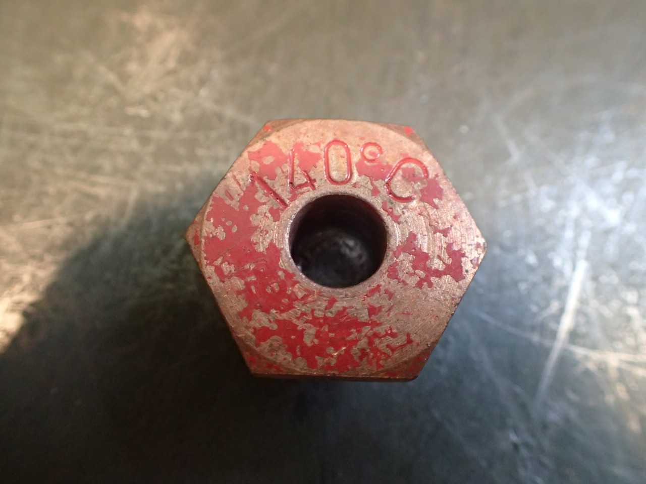 140º C (284º F) Brass Fusible Plug 3/4" -16 TPI UNF Thread Steam Engine Boiler - INDUSTRIAL PARTS