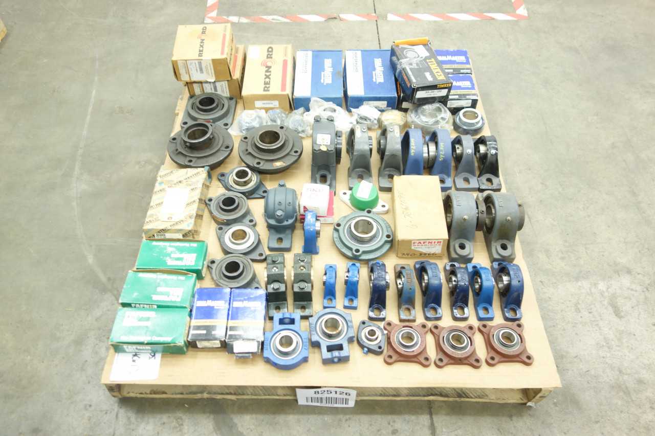 PALLET OF ASSORTED FLANGE, PILLOW BLOCK BEARINGS - BEARINGS