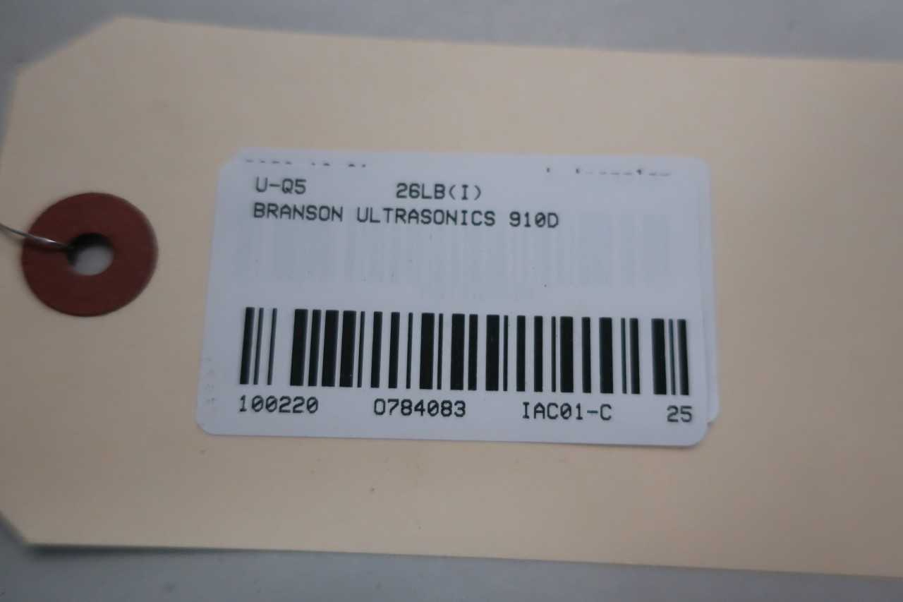 BRANSON ULTRASONICS 910D WELDING POWER SUPPLY 117VAC 1PH - WELDING EQUIPMENT