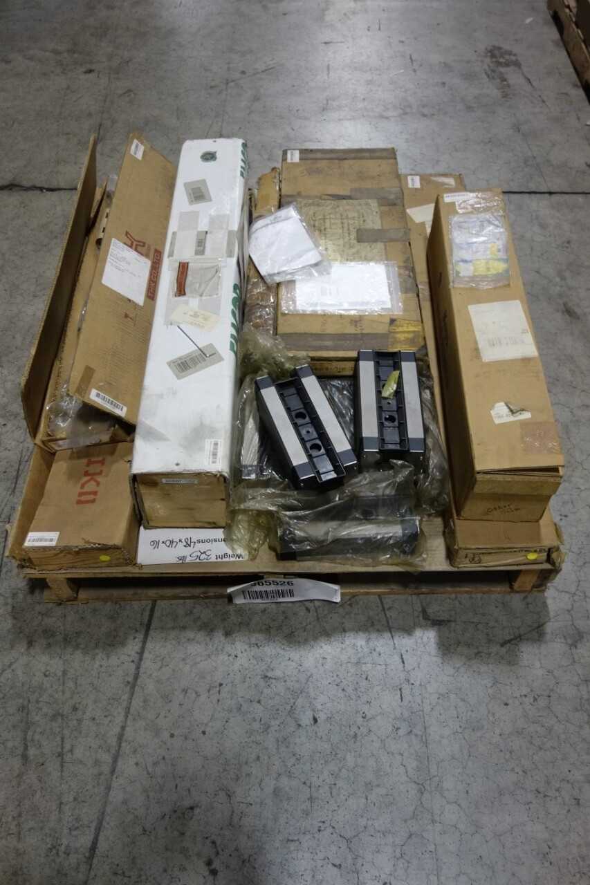 PALLET OF ASSORTED LINEAR BEARINGS - BEARINGS