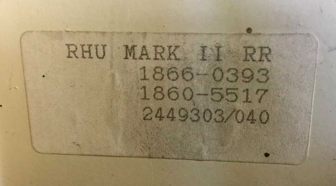 Rieter Heating Unit RHU MARK II RR-1866-0393-1860-5517-Used-Bench Tested - HVAC EQUIPMENT