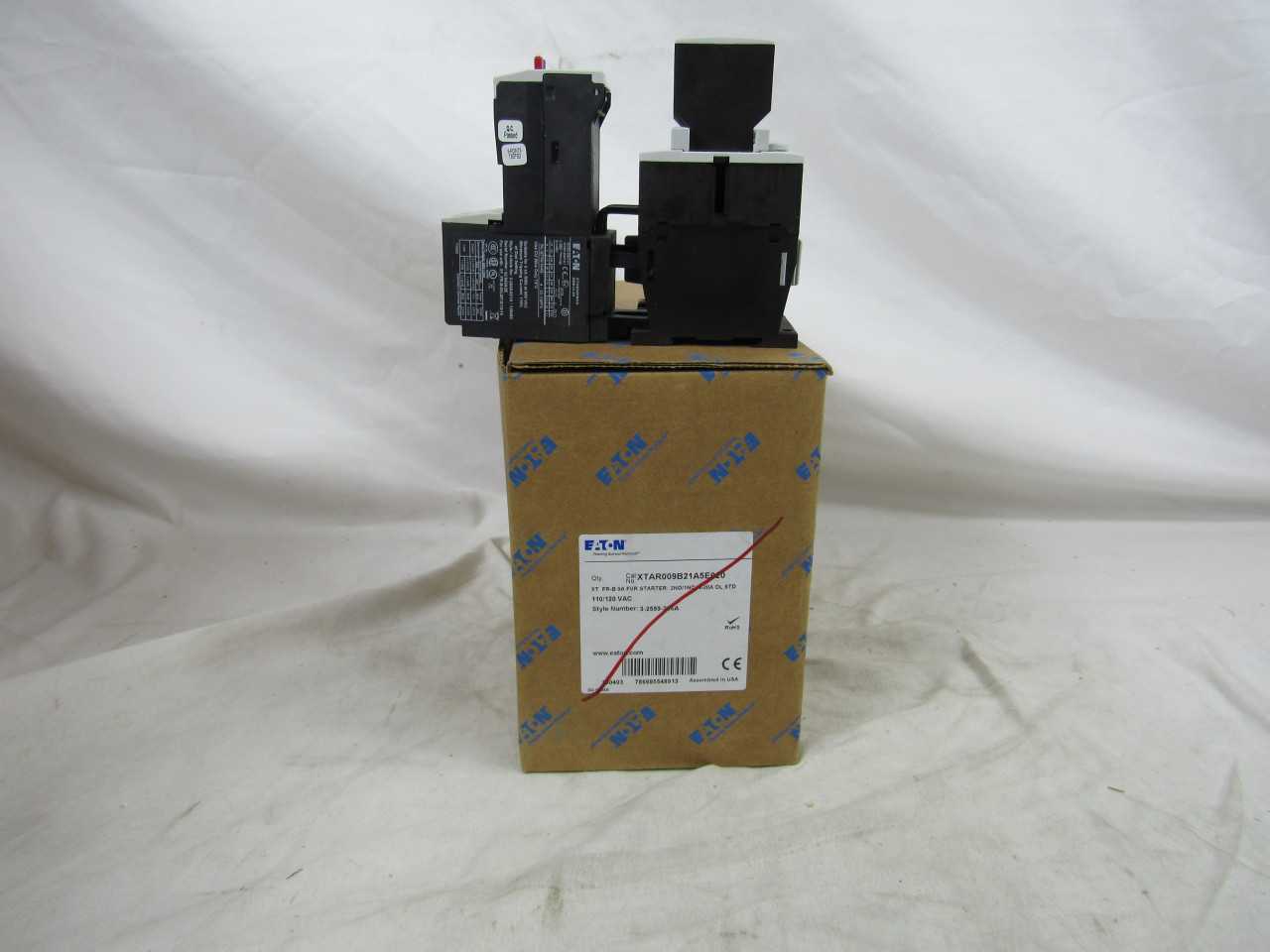 Quantity of 1 New Surplus Eaton XTAR009B21A5E020 Starter Reversing 9A 120V - MOTOR STARTERS Quantity of 1 New Surplus Eaton XTAR009B21A5E020 Starter Reversing 9A 120V - MOTOR STARTERS