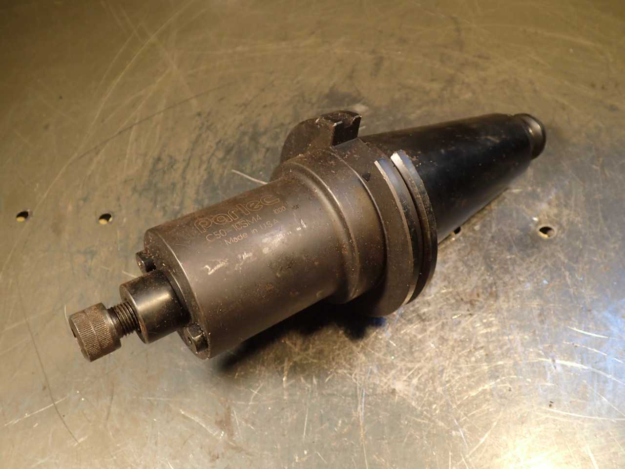 Parlec C50-10SM4 1" Shell Mill Arbor: 4" Extension, CAT-50 V-Flange Taper Shank - MACHINING ACCESSORIES & TOOLING