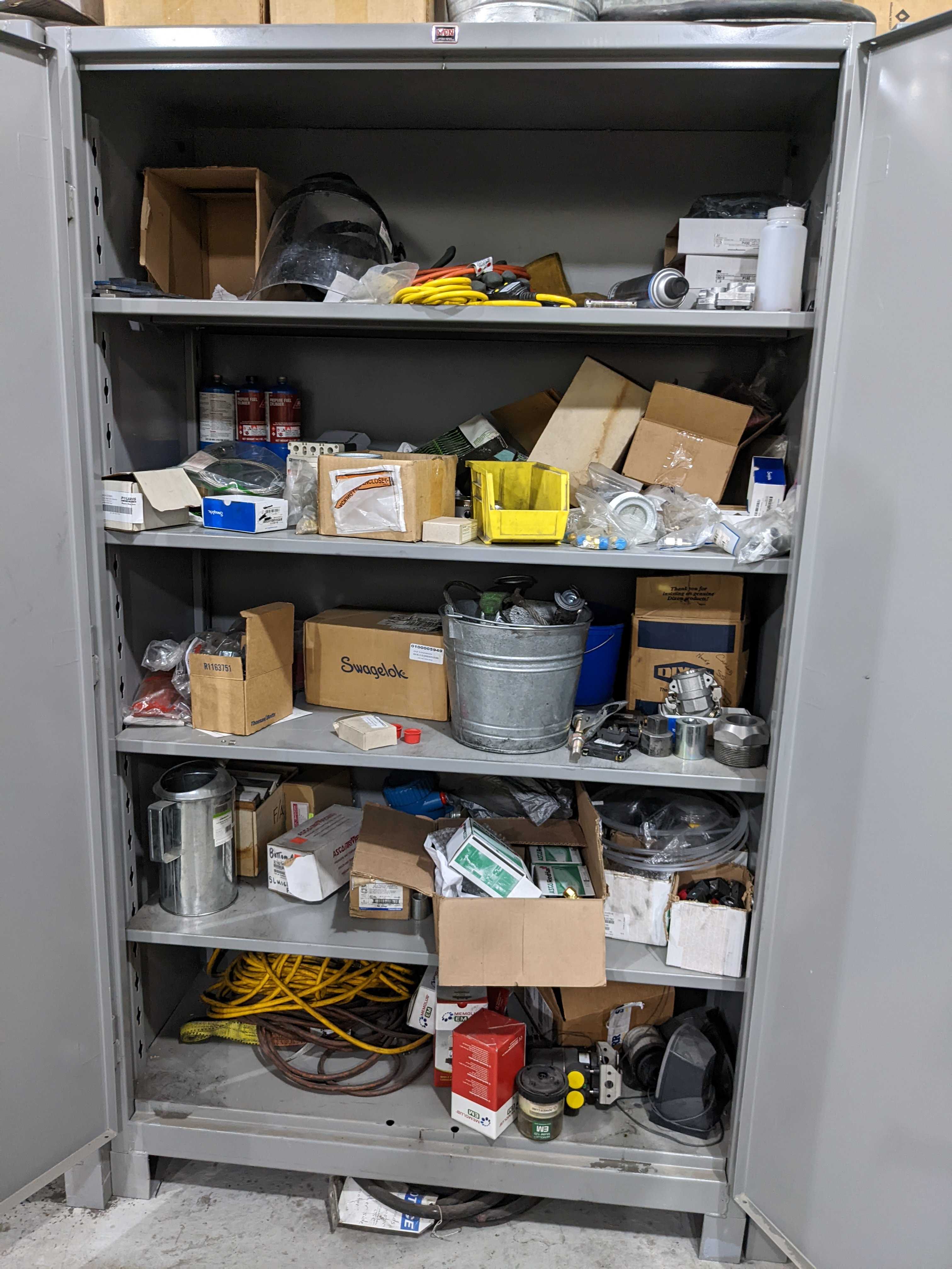 CABINET WITH CONTENTS - INDUSTRIAL PARTS