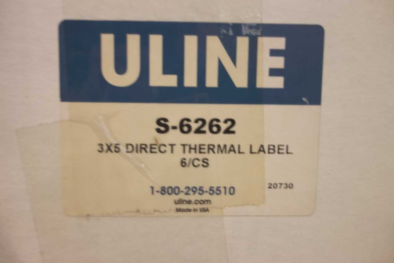 LOT OF ASSORTED ULINE THERMAL LABELS - ELECTRIC POWER TOOLS