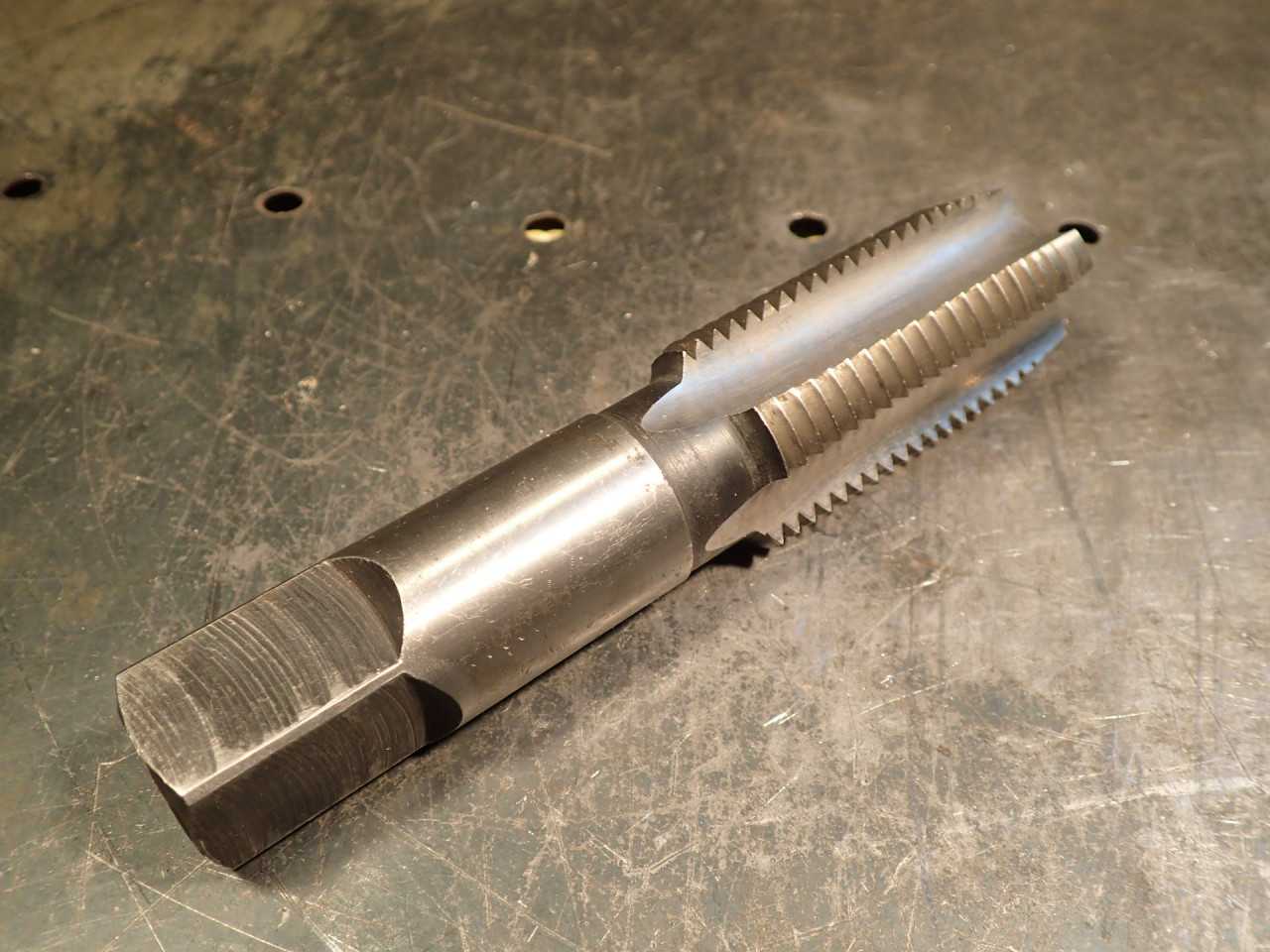 1-1/4" -8 NS Hand Thread Tap: GH-4, HS, 2-1/2" Long Flutes, 5-3/4" OAL, Poland - MACHINE TOOLING