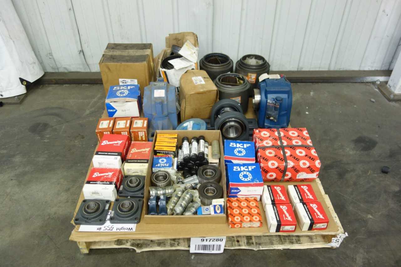 PALLET OF ASSORTED BEARINGS AND BEARING ADAPTERS - BEARINGS