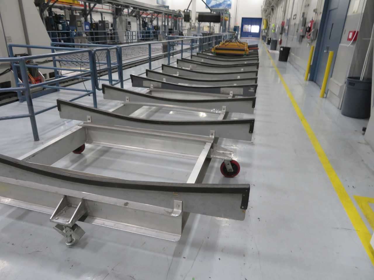 Aluminum Cart on Wheels, approx. 25' long - MISCELLANEOUS