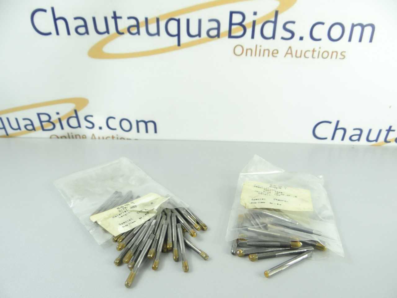 Large Lot of Freshly Sharpened HSS Bottom Taps - MACHINING ACCESSORIES & TOOLING