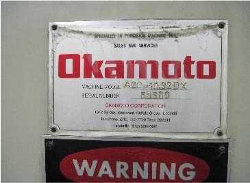 Okamoto 16-32 Grinder - GRINDING MACHINES