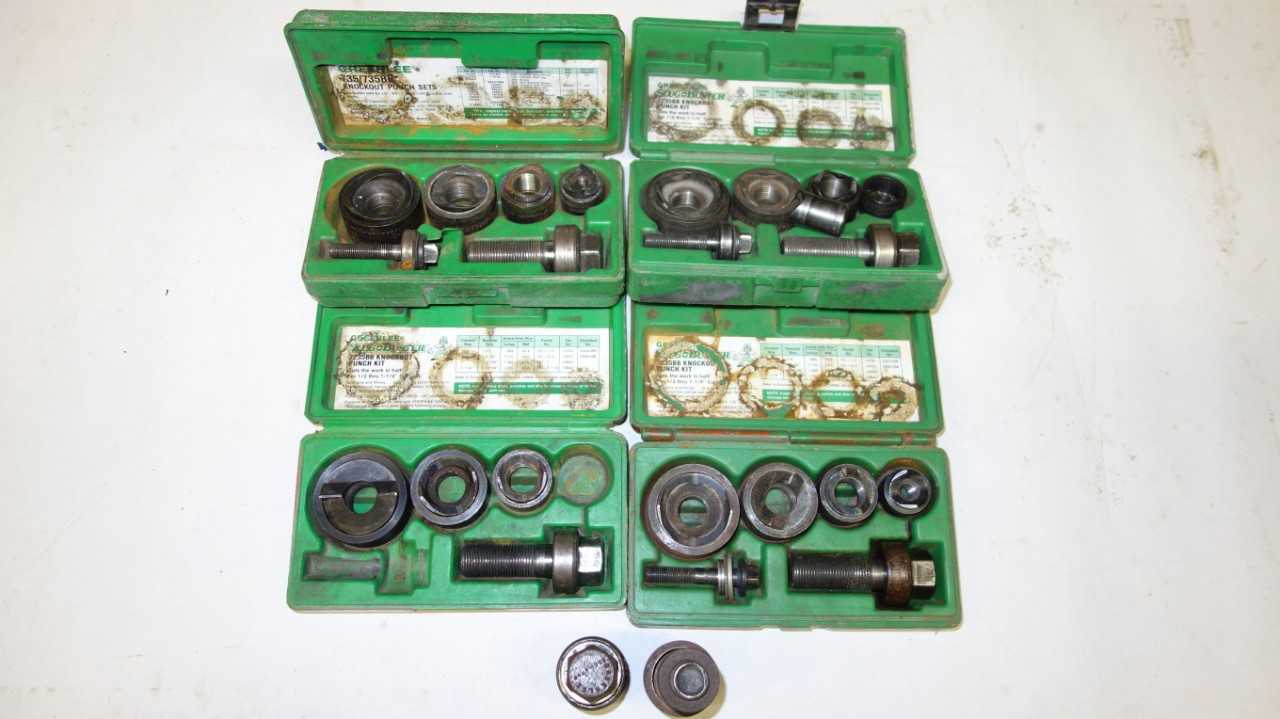LOT OF 4 7235BB SLUGBUSTER KNOCKOUT PUNCH KITS - ELECTRIC POWER TOOLS