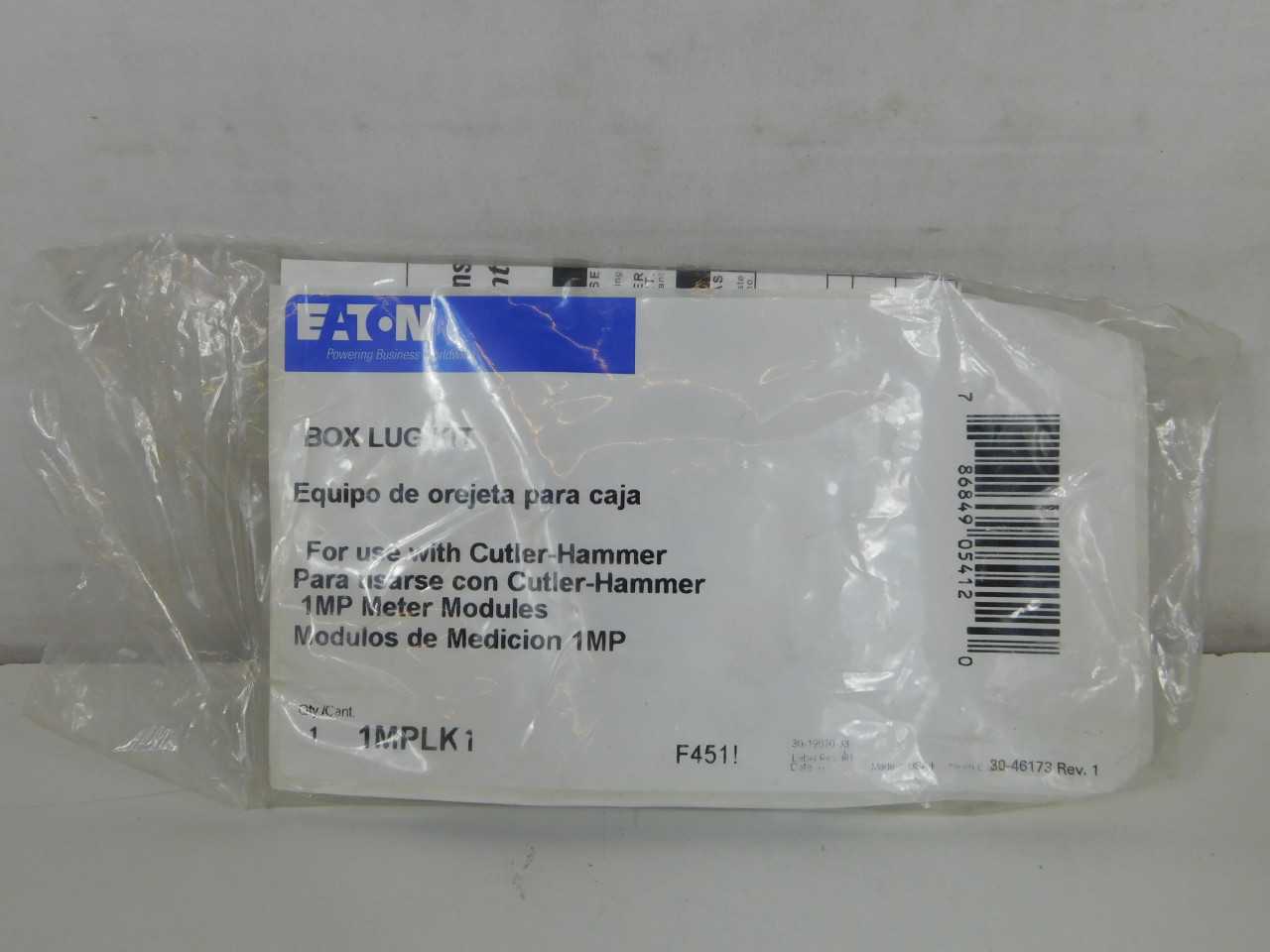 Lot of Qty 60x Eaton 1MPLK1 Lugs 400/600A - ELECTRICAL COMPONENTS Lot of Qty 60x Eaton 1MPLK1 Lugs 400/600A - ELECTRICAL COMPONENTS