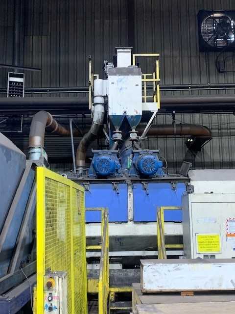 Hunzinger Through Feed Shotblast Machine - SHOT PEENING MACHINE