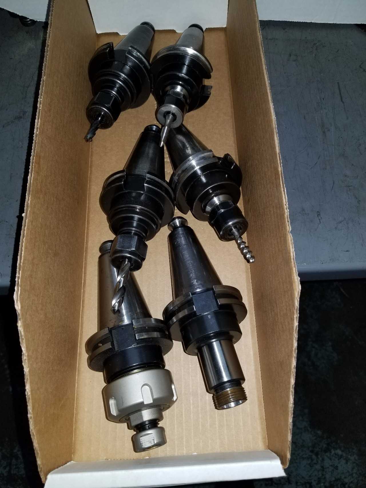 Misc Cat-40 tool holders Qty 6  - ELECTRIC POWER TOOLS
