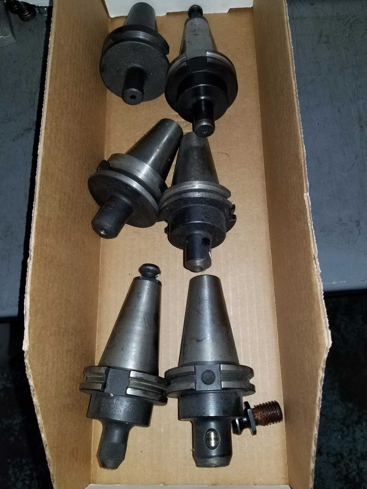 Misc Cat-40 Tool holders Qty 6 - ELECTRIC POWER TOOLS Misc Cat-40 Tool holders Qty 6 - ELECTRIC POWER TOOLS