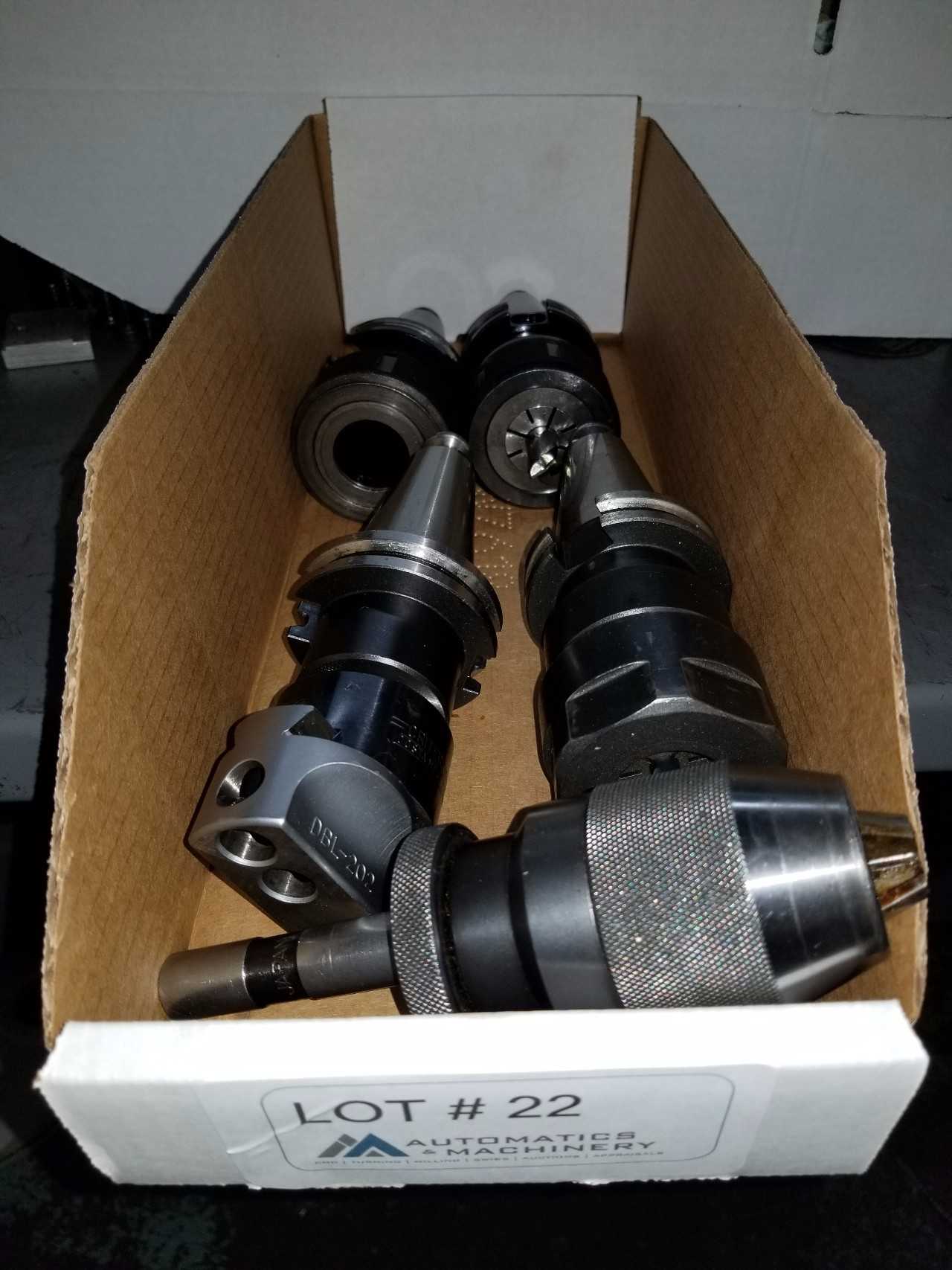 Misc Cat-40 Tool holders Qty 6 - ELECTRIC POWER TOOLS Misc Cat-40 Tool holders Qty 6 - ELECTRIC POWER TOOLS