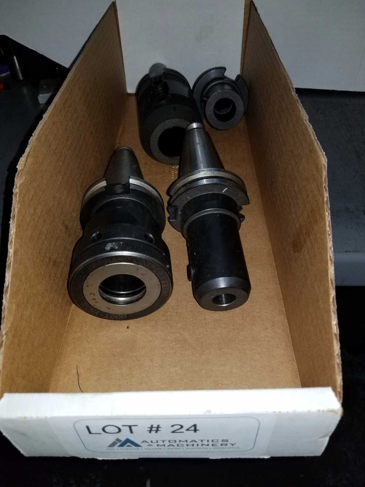 Misc Cat-40 Tool holders Qty 4 - ELECTRIC POWER TOOLS Misc Cat-40 Tool holders Qty 4 - ELECTRIC POWER TOOLS