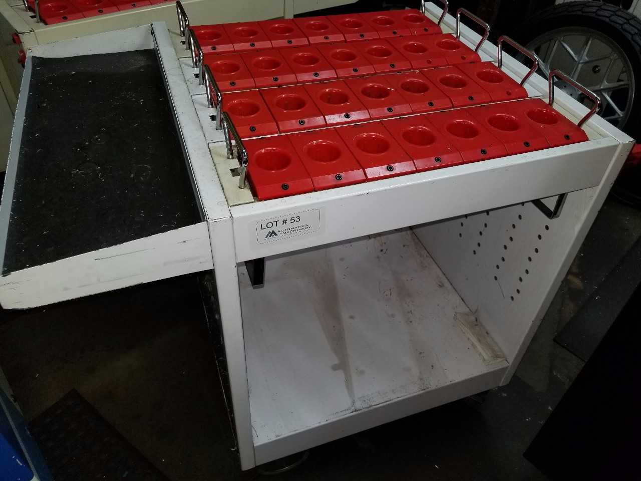 Rolling tool holder cart w/ work area  - ROLLING CARTS