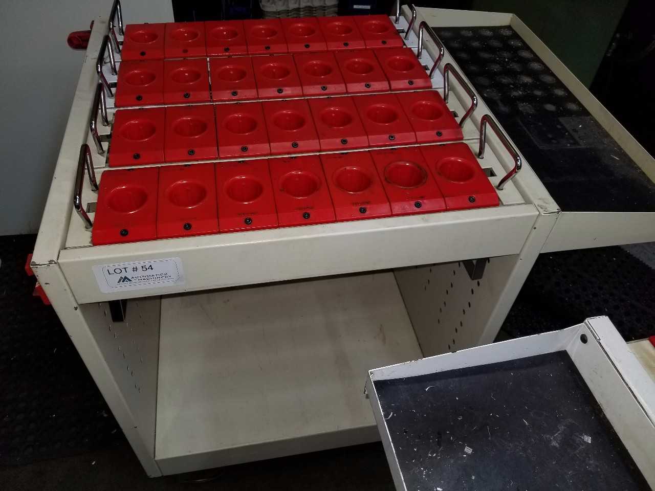 Rolling tool holder cart w/ work area  - ROLLING CARTS