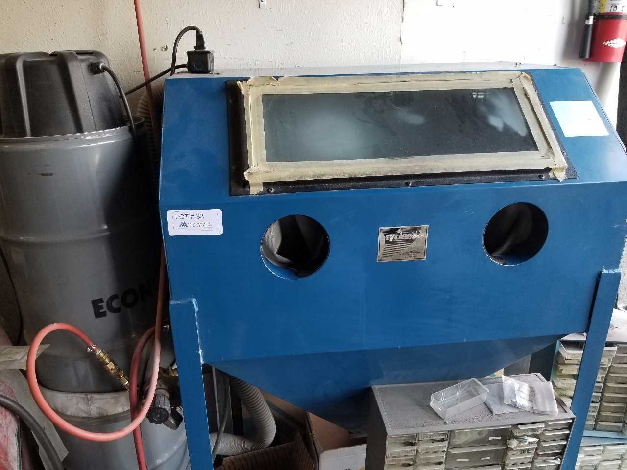Cyclone Bead Blaster w/ Dust collection  - MACHINING ACCESSORIES & TOOLING
