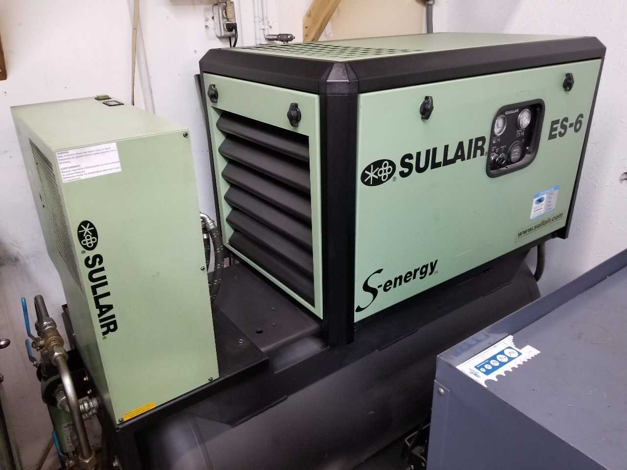 Sullair ES-6 Rotary Screw Air compressor w/ dryer  - AIR COMPRESSORS