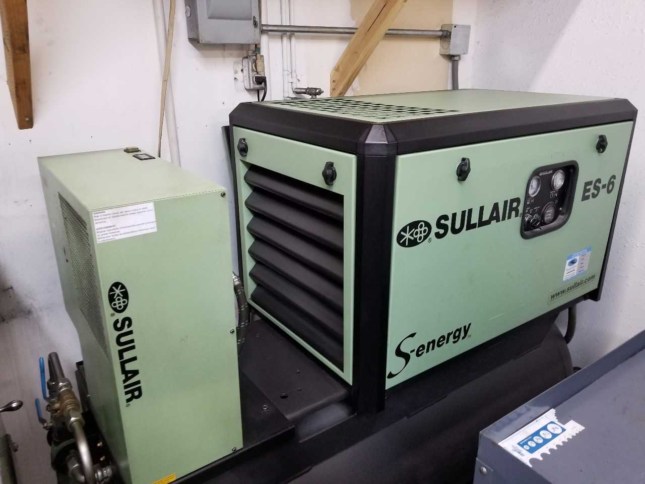 Sullair ES-6 Rotary Screw Air compressor w/ dryer - AIR COMPRESSORS