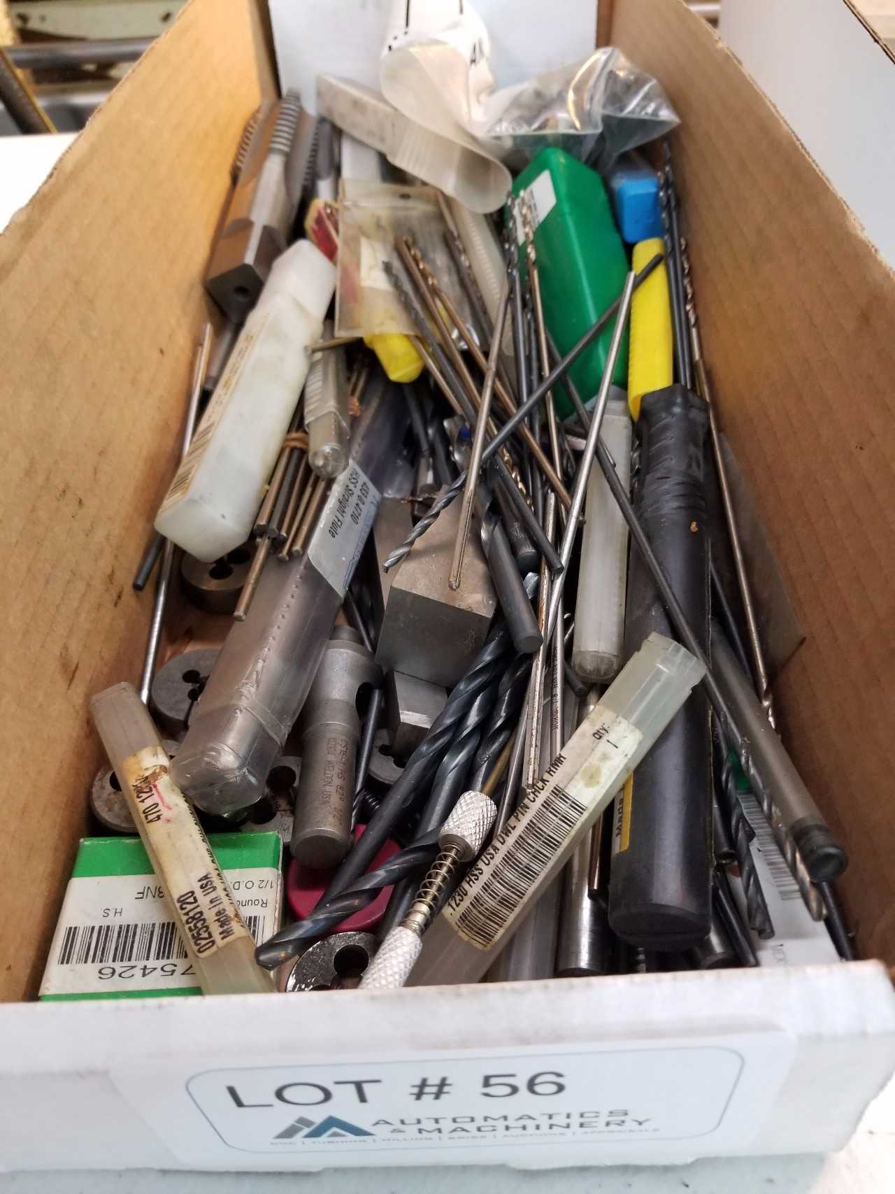 Large assortment of Taps, endmills, and drills - ELECTRIC POWER TOOLS