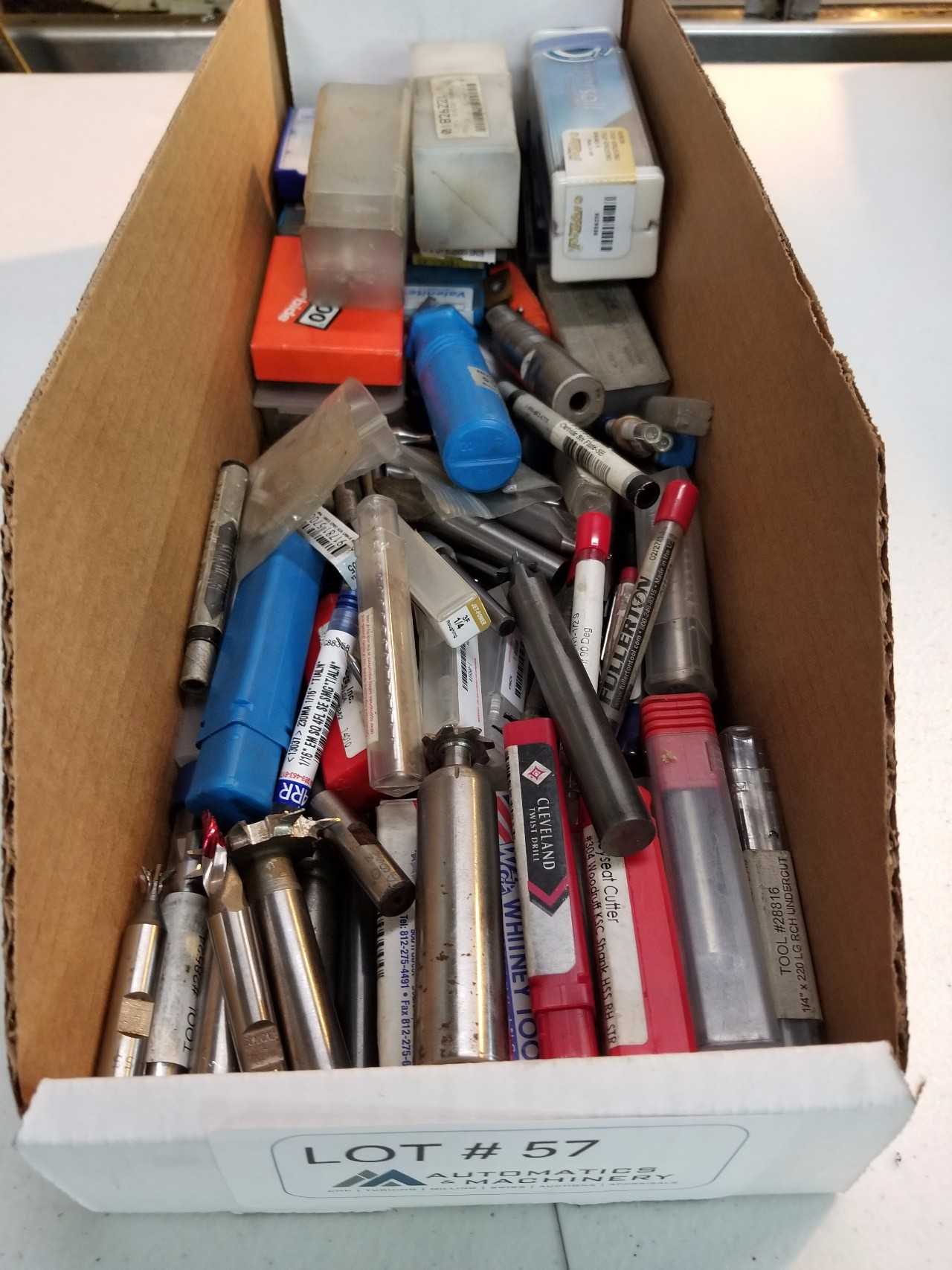 Large assortment of Endmills, Carbide, drills - ELECTRIC POWER TOOLS
