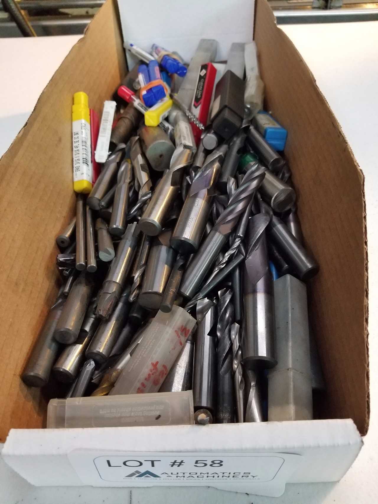 Large assortment of Endmills and Drills  - ELECTRIC POWER TOOLS