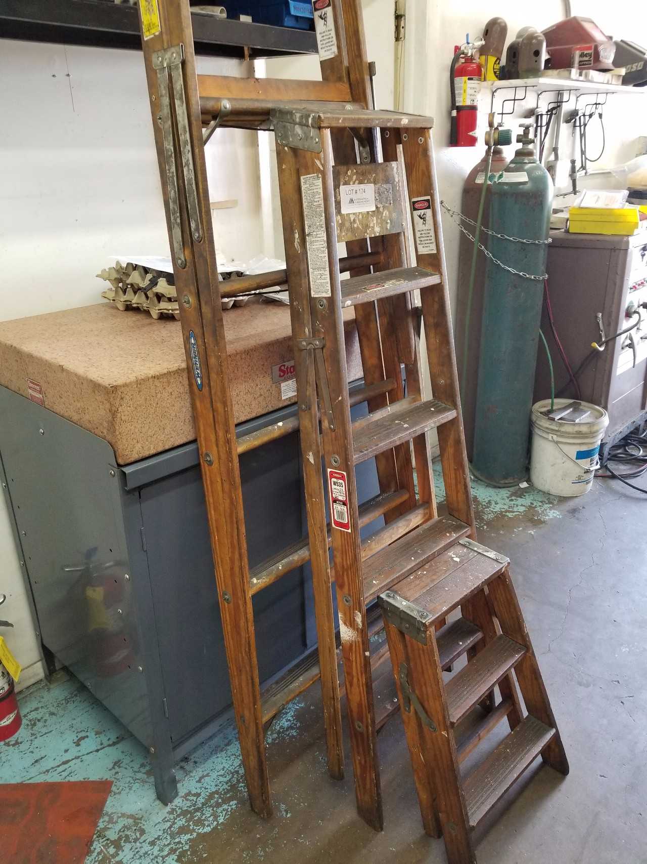 Wooden Ladders 8' , 4',  2' - MATERIAL HANDLING