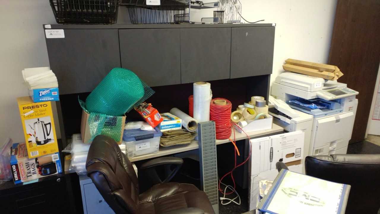 Desk with overhead cabinet - MISCELLANEOUS Desk with overhead cabinet - MISCELLANEOUS