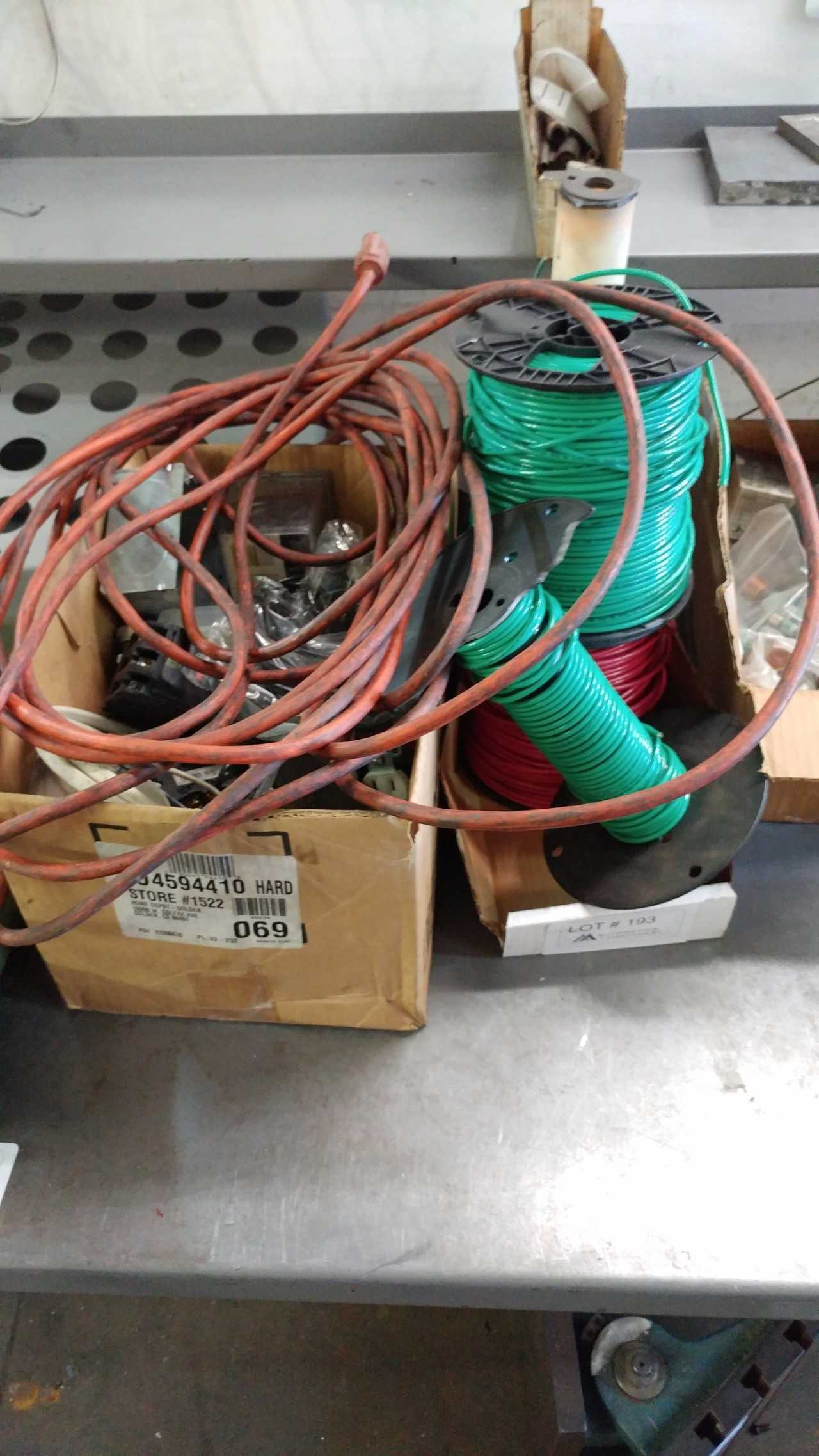 Misc electrical wire, boxes, ect - MISCELLANEOUS Misc electrical wire, boxes, ect - MISCELLANEOUS