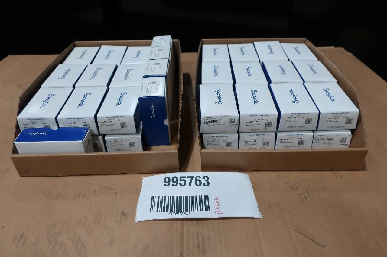 LOT OF ASSORTED SWAGELOK FITTINGS - PROCESS EQUIPMENT