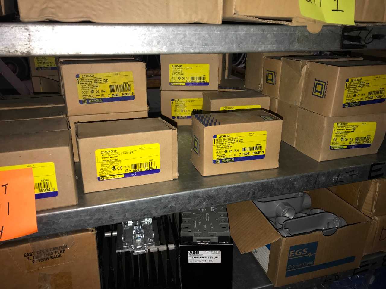 SQUARE D FHP MANUAL STARTERS (QTY 37) - ELECTRICAL COMPONENTS
