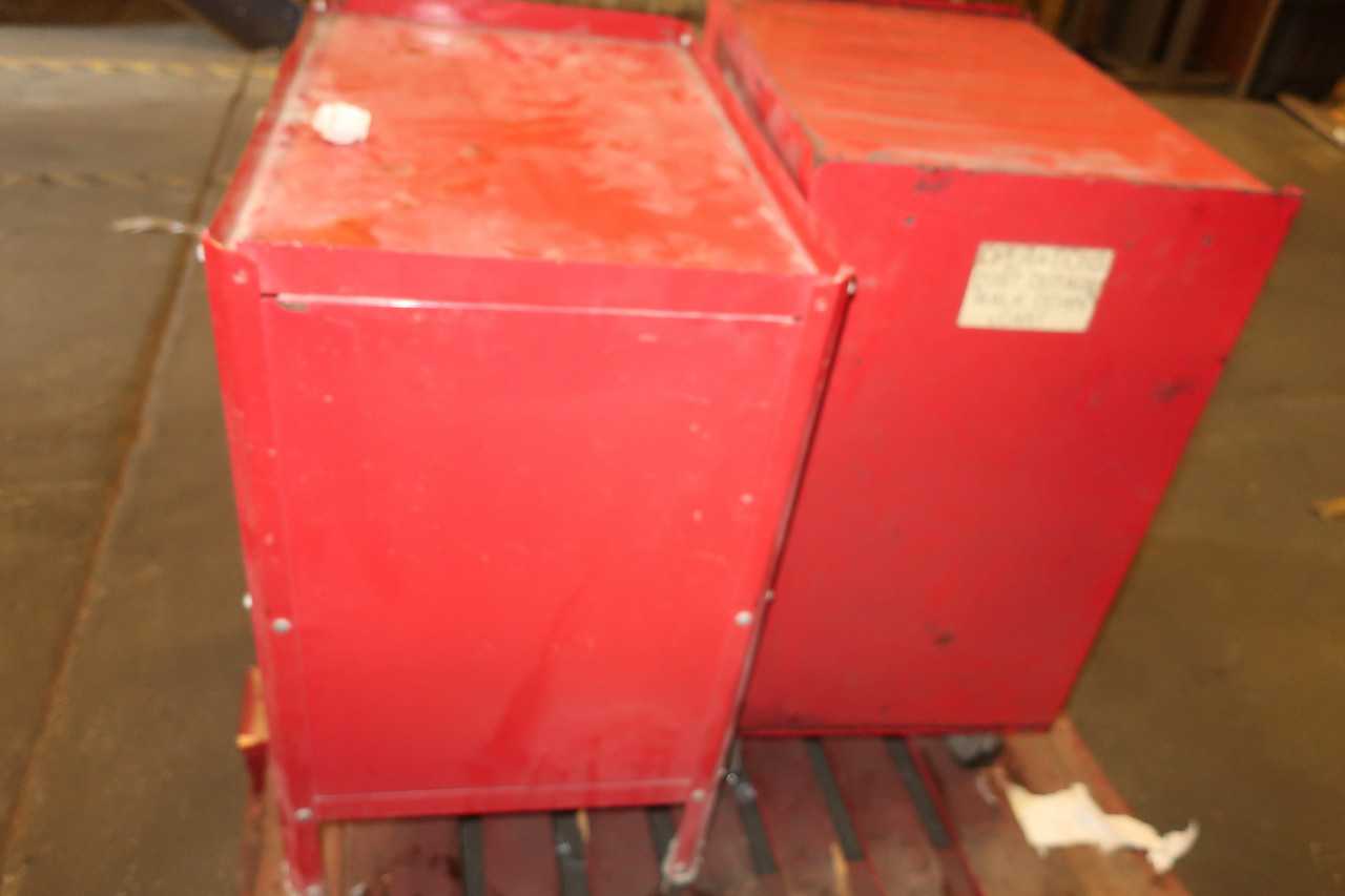 LOT OF 2 ROLLING TOOL BOXES - TOOL STORAGE