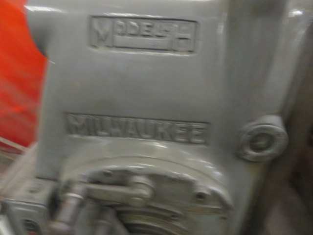 Milwaukee Model "H" Horizontal Mill - MISCELLANEOUS
