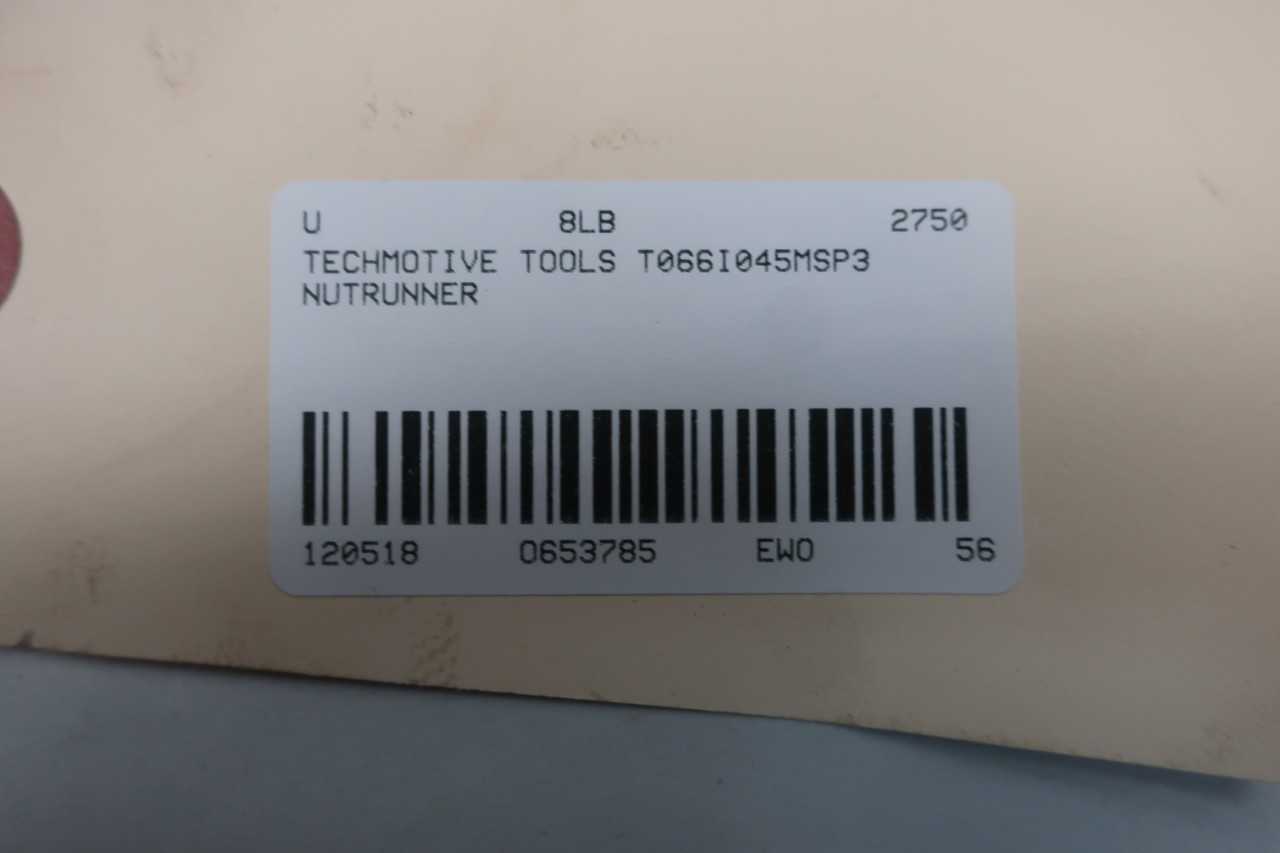 TECHMOTIVE TOOLS T066I045MSP3 46.2NM NUTRUNNER - ELECTRIC POWER TOOLS