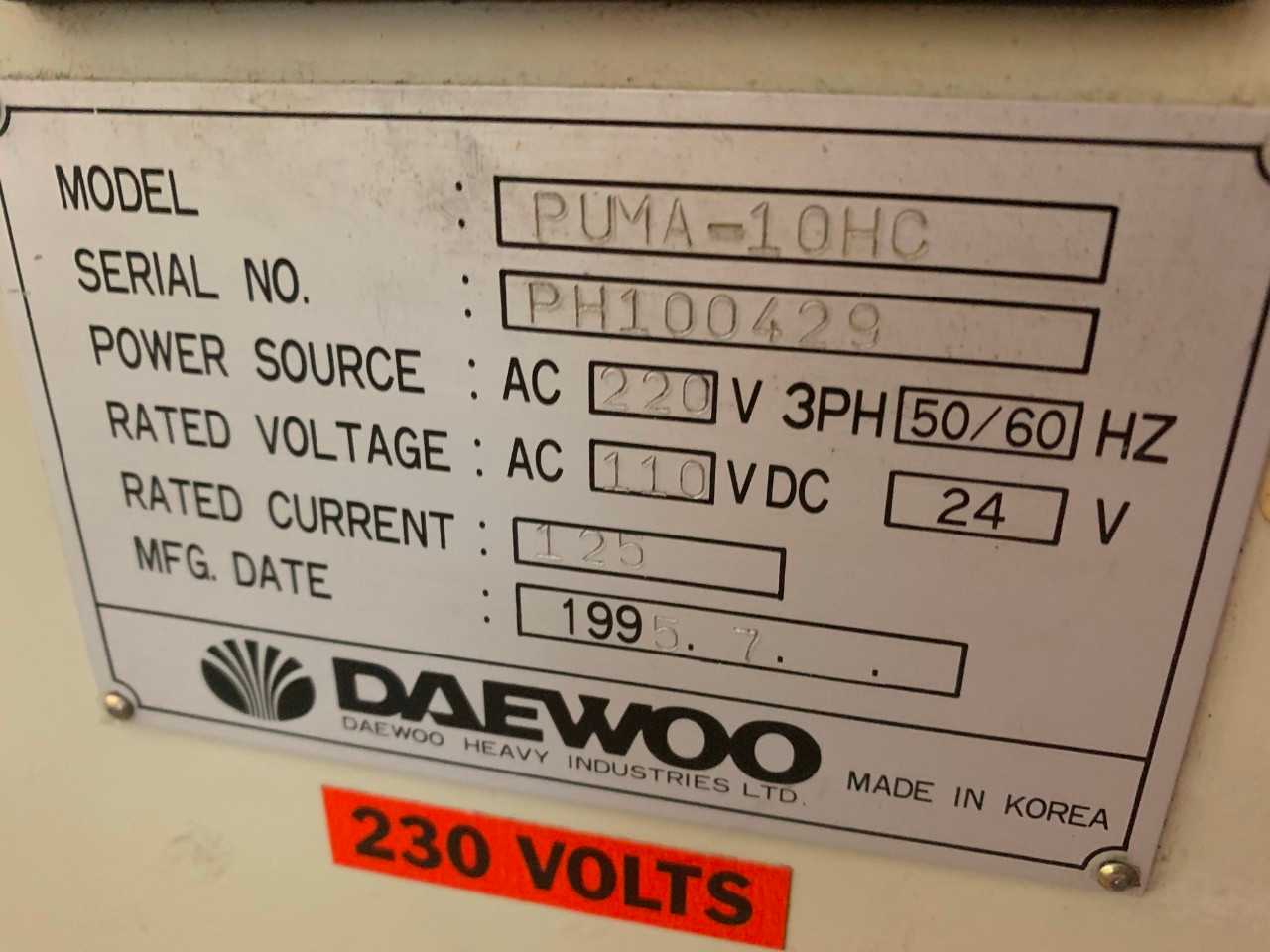 Daewoo Puma 10HC CNC Turning Center - CNC LATHES