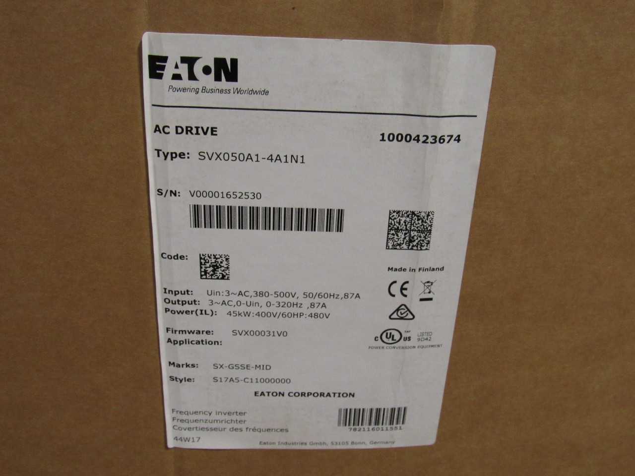 Eaton Frequency Drive - MOTOR DRIVES