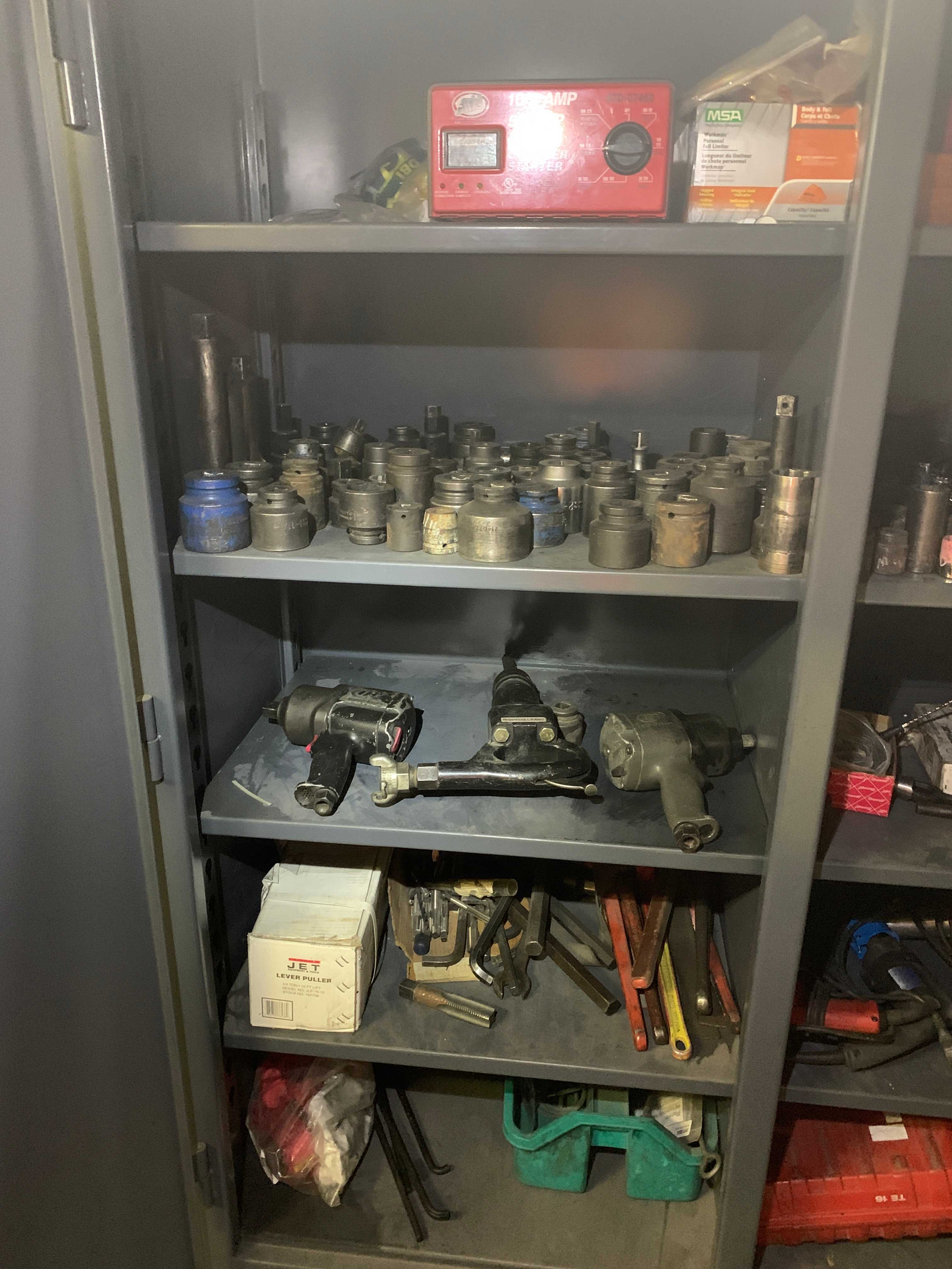 CABINET WITH CONTENTS - ELECTRIC POWER TOOLS