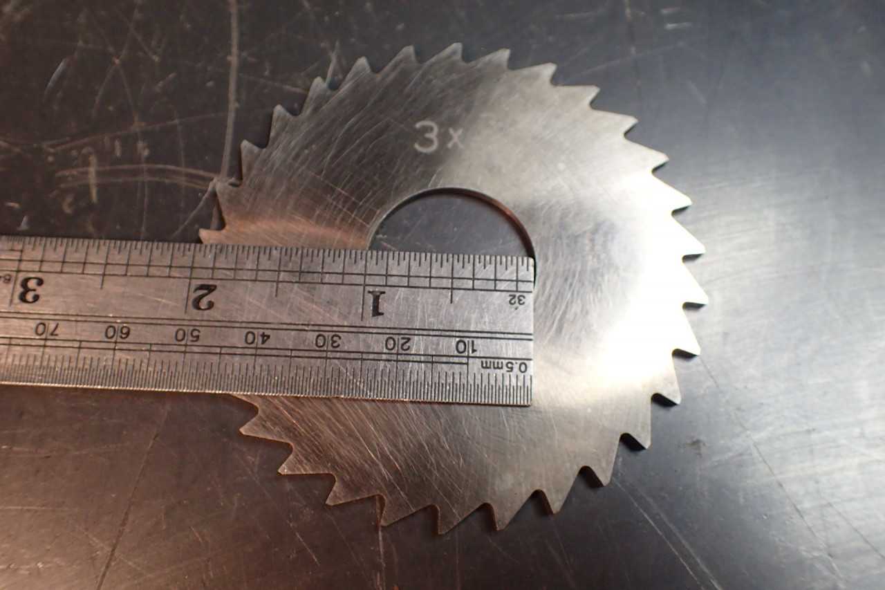 Brown & Sharpe 3/32" x 3" Metal Slitting Saw 1" Horizontal Mill Arbor Hole USA - MILLING TOOLS