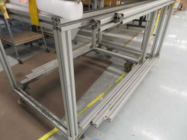 Aluminum Work Table on Wheels, accordion style - MISCELLANEOUS