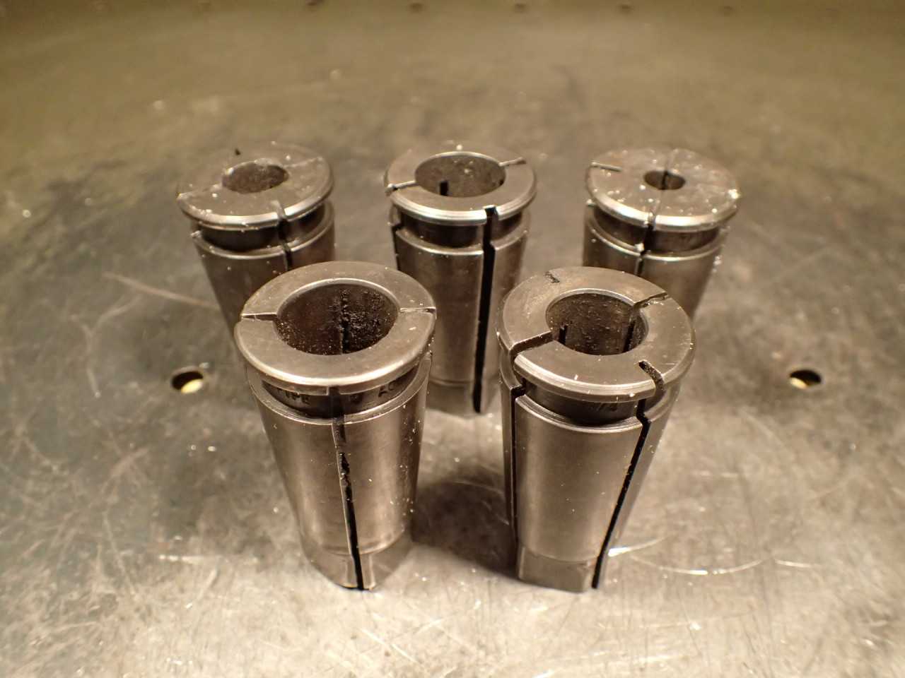 5 Pcs Universal Engineering Acura-Tap Tapping Collets: 7/8" Cap Series - HOLEMAKING TOOLS